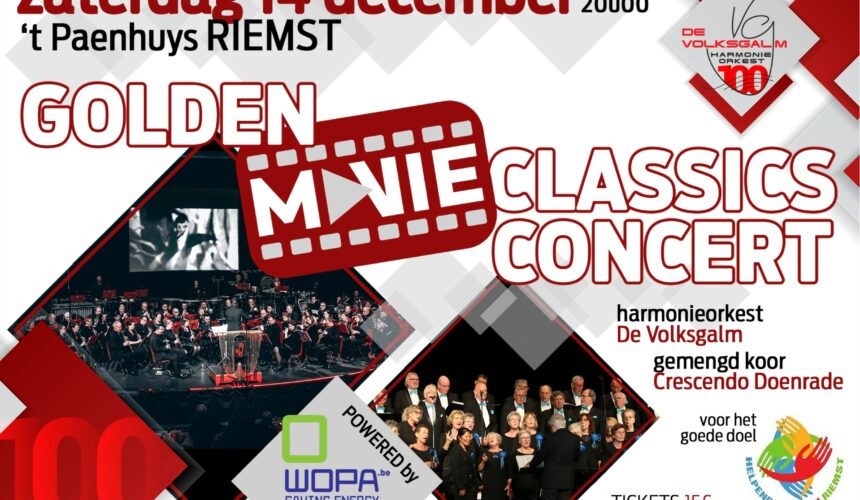 Flyer concert Concert Golden Movie Classics Riemst