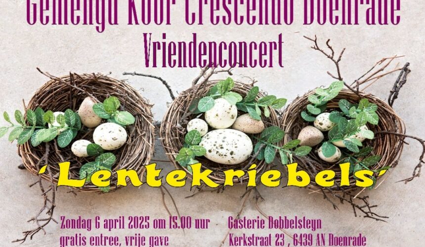 lentekriebels Concert ‘Lentekriebels’, 6 april 2025