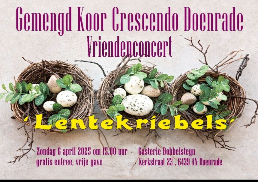 lentekriebels Concert ‘Lentekriebels’, 6 april 2025